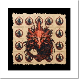 Red Dragon Blotter Posters and Art